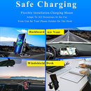 Wireless Car Charge,MEGACON 15W Qi Dashboard Windshield Air Vent Auto-Clamping Car Phone Holder Mount Wireless Charging for iPhone,Samsung,LG and More (QC3.0 Car Charger Adapter Included)