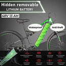 Electric Bikes for Adult 27.5'' Mountain Bike Hydraulic Brakes E-Bike