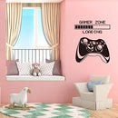 Gamer Wall Decal, Game Zone Loading Wall Stickers, Video Game Controller Decor