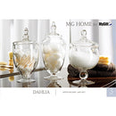Clear Glass Small Apothecary Jars with Lids, Candy Storage Canisters, 3 Piece Set