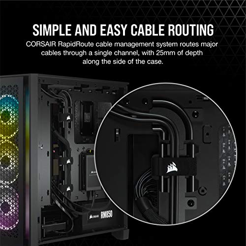 Corsair 4000D Airflow Tempered Glass Mid-Tower ATX PC Case - Black