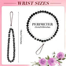 Weewooday 3 Pieces Cell Phone Lanyard Strap Phone Charm Bling Crystal Beads