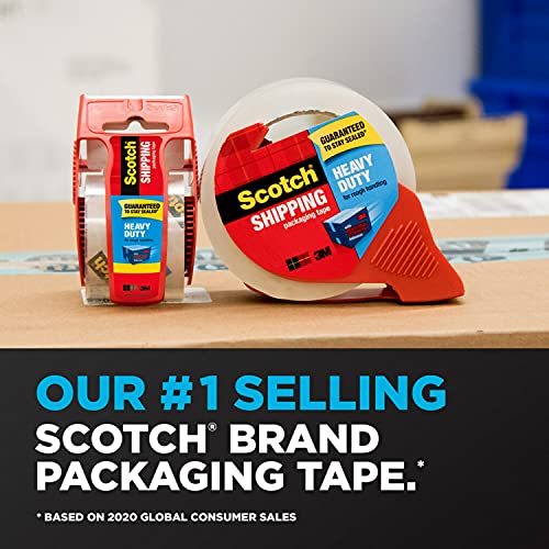 Heavy Duty Packaging Tape, 1.88" x 22.2 yd, Designed for Packing, Shipping and Mailing