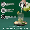 50 Oz Glass Drip-free Carafe with Stainless Steel Hot and Cold Glass Water Pitcher,