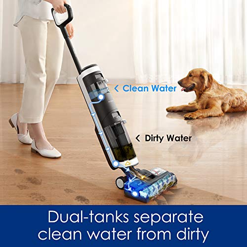 Cordless Hardwood Floors Cleaner, Lightweight Wet Dry Vacuum Cleaners