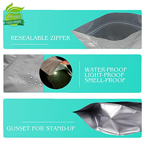 30pcs 1 Gallon Mylar Bags for Food Storage with Oxygen Absorbers 400CC (40pcs)