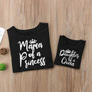 Gourd Doll Mother & Daughter Matching T-Shirts Set Mom & Baby Girl Bodysuit