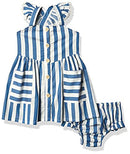 Jessica Simpson Girls' Baby Dress, Stripe, 3-6M