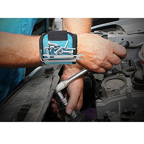 Magnetic Wristband,BLENDX Men Gifts Tool with Strong Magnets for Holding Screws