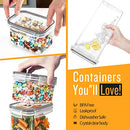 25 Pack Airtight Food Storage Containers Set,  Kitchen Storage Containers - Labels,