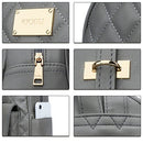 Women Small Backpack Purse Synthetic Leather Quilted Mini Daypack Fashion Bookbag