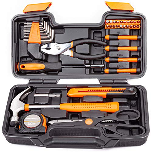 CARTMAN Orange 39-Piece Tool Set - General Household Hand Tool Kit