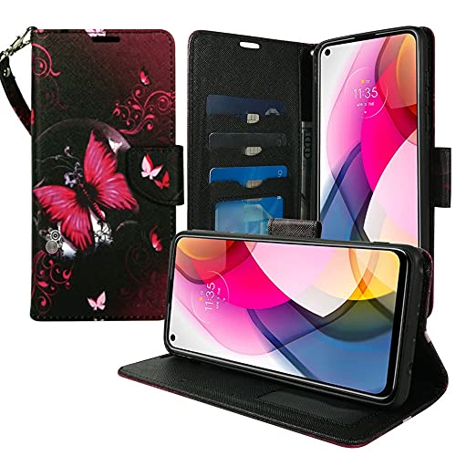 Stylus 5G Wallet Phone Case, Pouch PU Leather Cover w/Kickstand