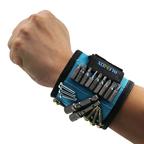 Magnetic Wristband,BLENDX Men Gifts Tool with Strong Magnets for Holding Screws