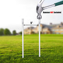 No Soliciting Sign for House,Yard Sign, 11.8" x 7.9", 14" Long Metal Stakes Included