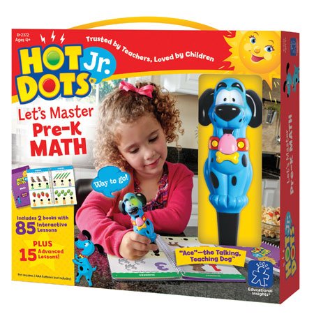 Hot Dots Jr. Let's Master Pre-K Math Set, Homeschool & School Math Workbooks