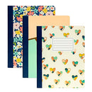 3-Pack Composition Notebook 70 Premium 80 GSM Ruled Sheets, Multi-Color