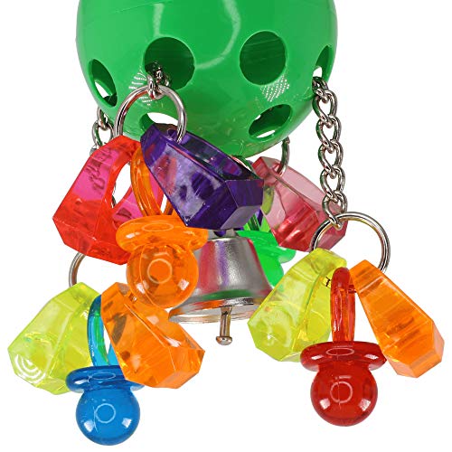 Parrot Pacifier 1938 Paci Pull Colorful Pacifier Ring Acrylic Parrot Parrotlet Budgie