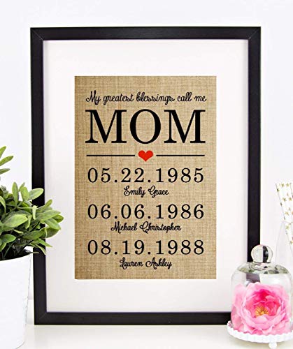 Personalized Christmas Gifts for Mom, Mother Daughter Gifts, Birthday, Anniversary