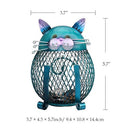 Cat Coin Box Piggy Bank Animal Ornament Iron Art Handcrafts