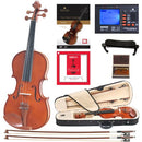 Cecilio CVN-200 Solidwood Violin with D'Addario Prelude Strings, Size 4/4 (Full Size)