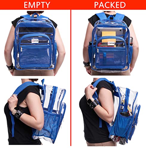 Clear Backpack For Work XL - Heavy Duty School Bookbag