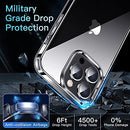 Crystal Clear Designed for iPhone 13 Pro Case, [Not Yellowing] [Military Drop Protection]