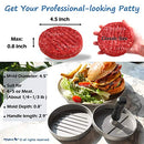 Burger Press 100 Patty Papers Set - Non-Stick Hamburger Press Patty Maker Mold