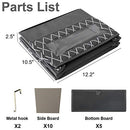 Over The Door Hanging Organizer with 5 Large Pockets,Foldable Wall Mount Fabric