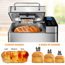 KBS 17-in-1 Premium Bread Machine, 2LB Stainless Steel Bread Dough Maker