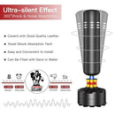 Freestanding Punching Bag with Boxing Gloves and Suction Cup Base for Adult Youth