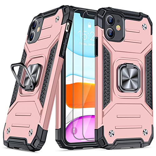 iPhone 11 Case with Screen Protector 2PCS, Military-Grade Drop Protection