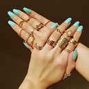67Pcs Vintage Knuckle Rings Set Stackable Finger Rings Midi Rings for Women