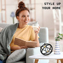 Black & Gold Iron Sphere - 7 inches Modern Home Decor Accents - Tabletop Decorations