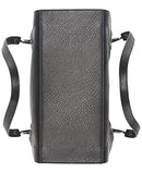 Calvin Klein Reyna Novelty Triple Compartment Shoulder Bag, Black/Silver Combo