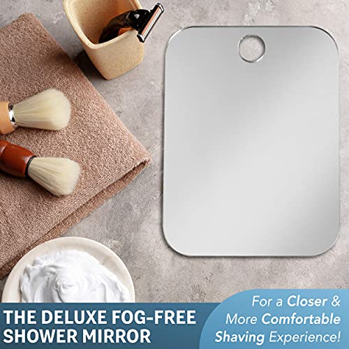 Anti-Fog Shower Mirror - Fogless Bathroom Shaving Mirror - for Men and Women