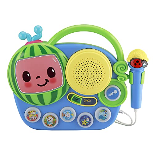 Cocomelon Toy Singalong Boombox with Microphone for Toddlers