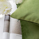 Pack of 2 Velvet Decorative Throw Pillow Covers Soft Solid Square Cushion Case