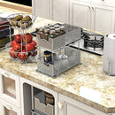 2 Tier Sliding Cabinet Basket Organizer Drawer, Silver