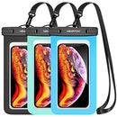 Waterproof Cell Phone Pouch : 3 Pack Universal Water Proof Dry Bag Case with Neck