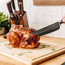 5 Knife Block Set - Pro Kitchen Knife Set Ultra Sharp High Carbon Stainless Steel