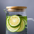 hjn Glass water Pitcher Glass Jug Water Teapot With Handle for family-1500ml