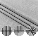 Blackout Window Curtains for Bedroom Living Room, Textured Faux Linen Curtains