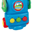 Toyvelt Kids Golf Club Set Golf Cart With Wheels, 4 Colorful Golf Sticks