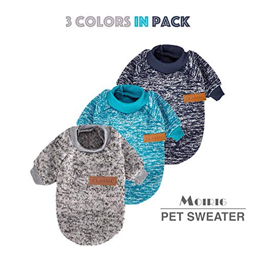 Dog Sweater for Small Medium Large Dog or Cat, Warm Soft Pet Clothes