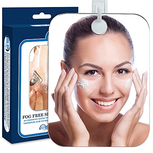 Anti-Fog Shower Mirror - Fogless Bathroom Shaving Mirror - for Men and Women