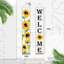 Sunflower Hanging Banners Spring Welcome Porch Banners