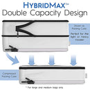 8 Piece Deluxe Set Compression Packing Cubes for Travel with HybridMax Double Capacity