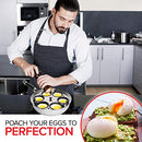 Egg Poacher Pan -Stainless Steel Poached Egg Cooker –Perfect Poached Egg Maker