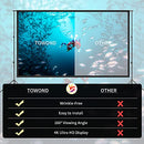 Projector Screen and Stand,Towond 150 inch Indoor Outdoor Projection Screen